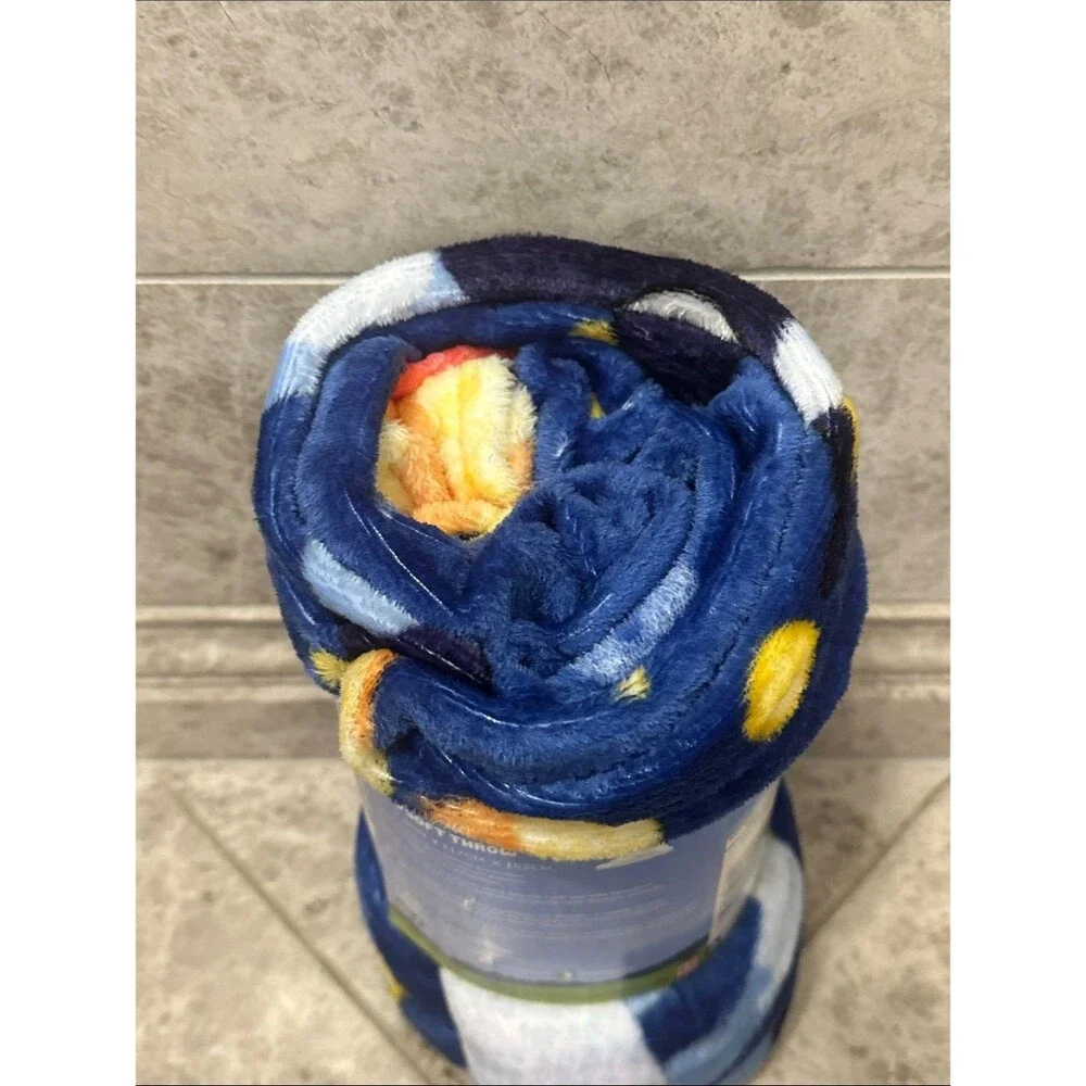 Bluey Birthday Balloon Throw Blanket NEW Silk Soft Touch 46” X 60” Bluey Bingo